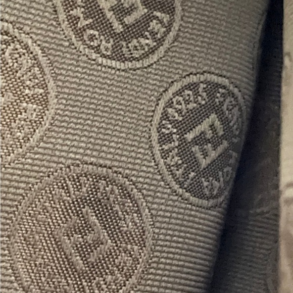 FENDI Bag Vintage Crossbody Croc Embossed Leather Tan 1980's Italy Bag - Picture 5 of 9